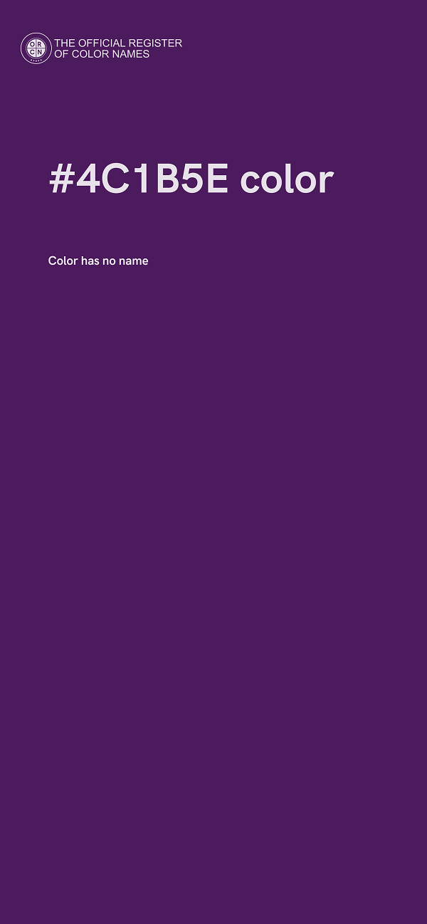 #4C1B5E color image