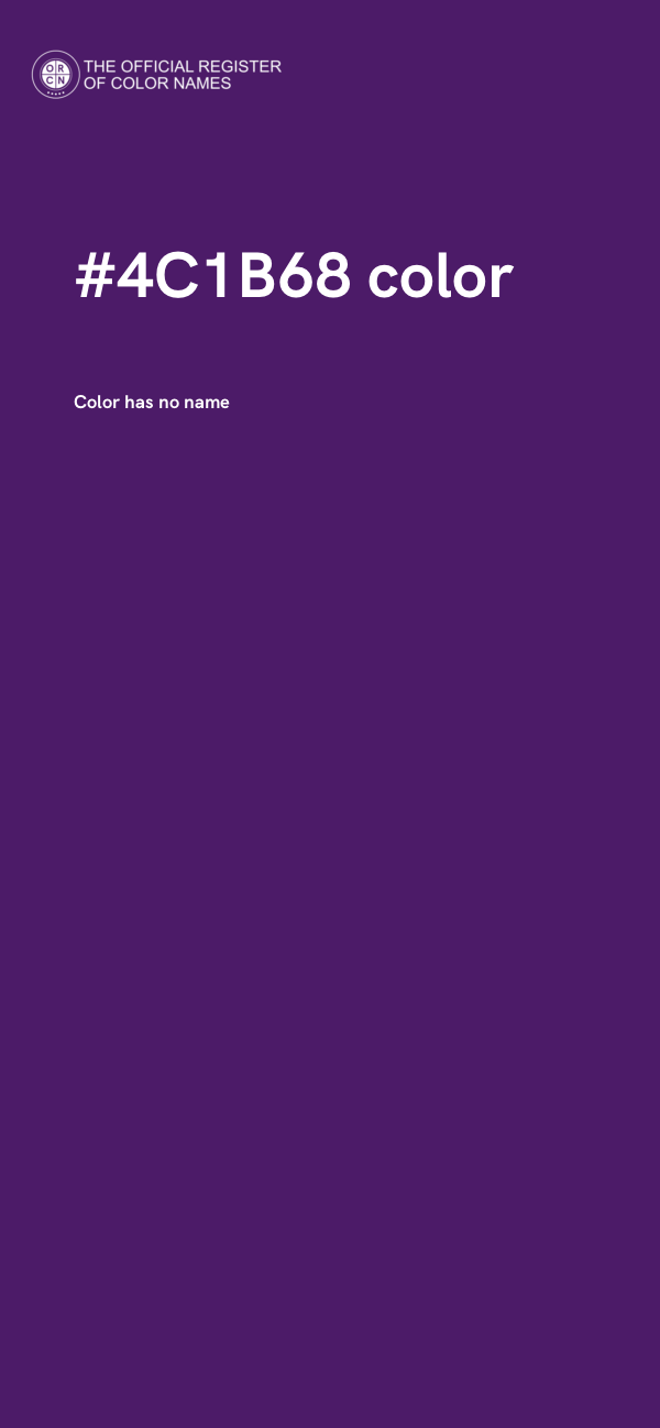 #4C1B68 color image