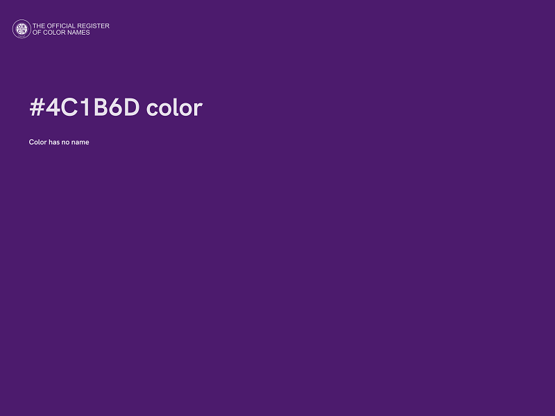 #4C1B6D color image