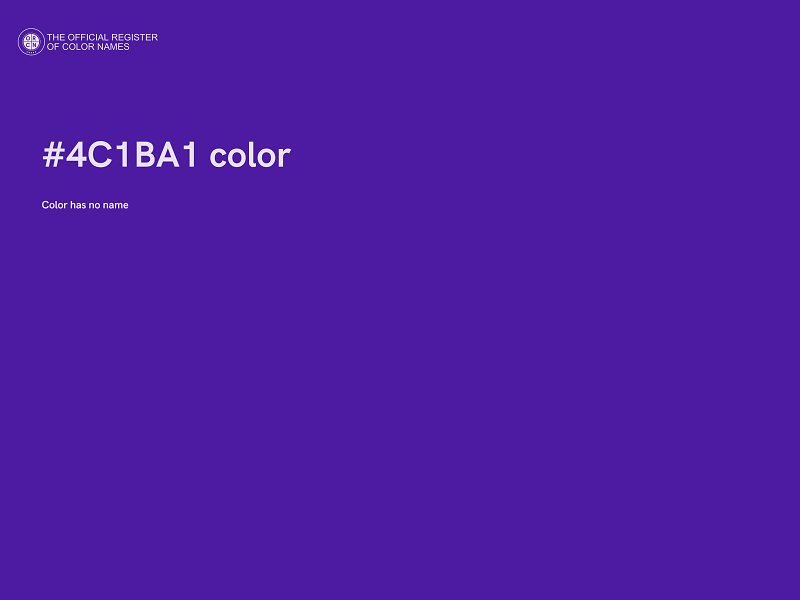 #4C1BA1 color image