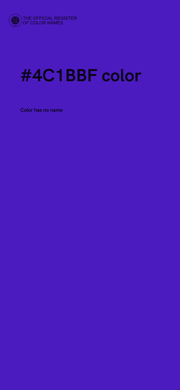 #4C1BBF color image