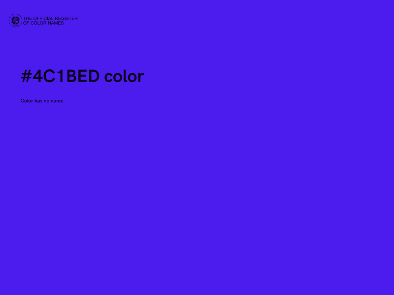 #4C1BED color image