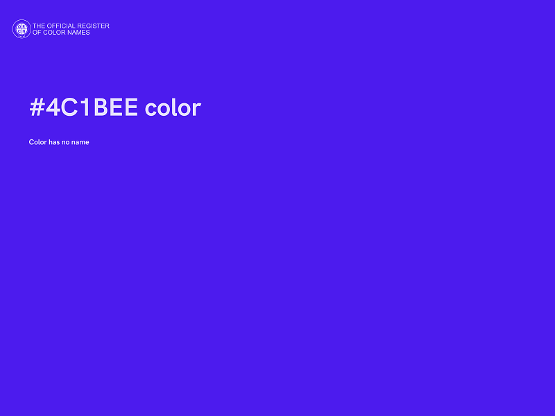 #4C1BEE color image