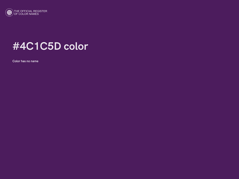 #4C1C5D color image