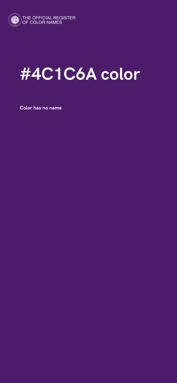 #4C1C6A color image