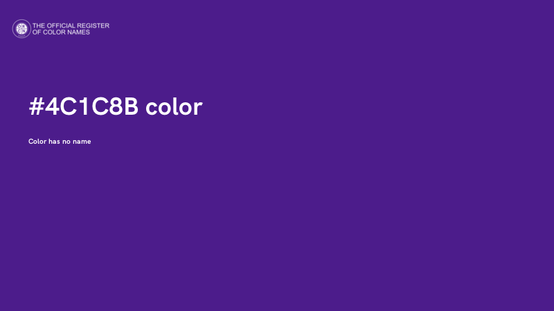 #4C1C8B color image