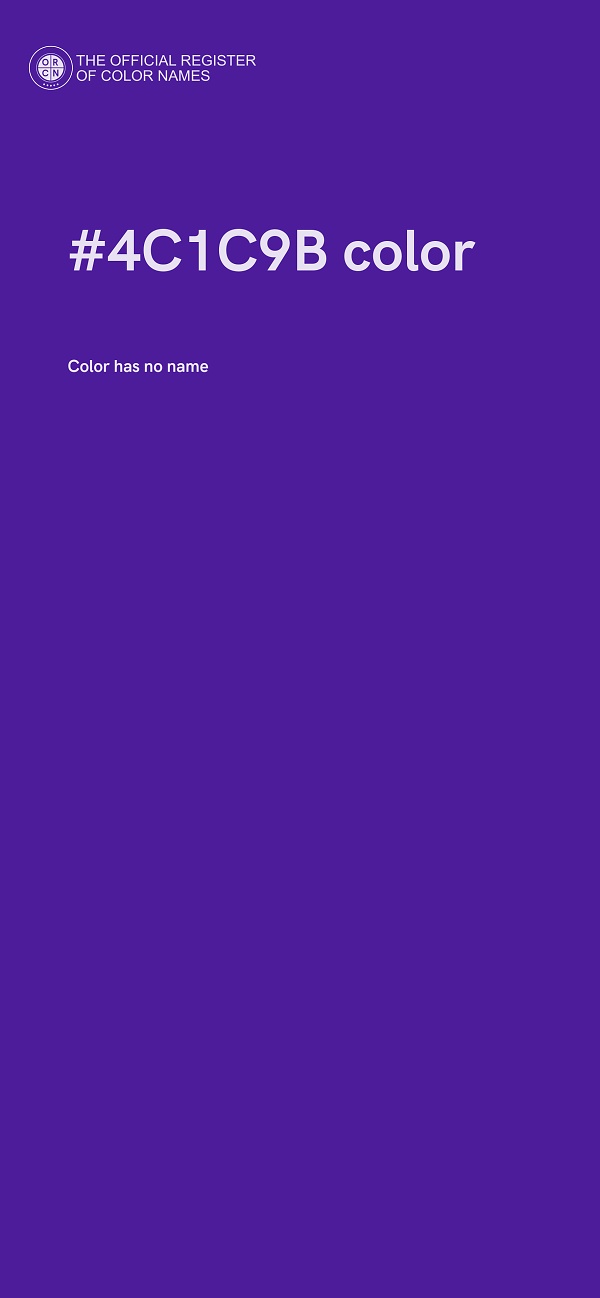 #4C1C9B color image