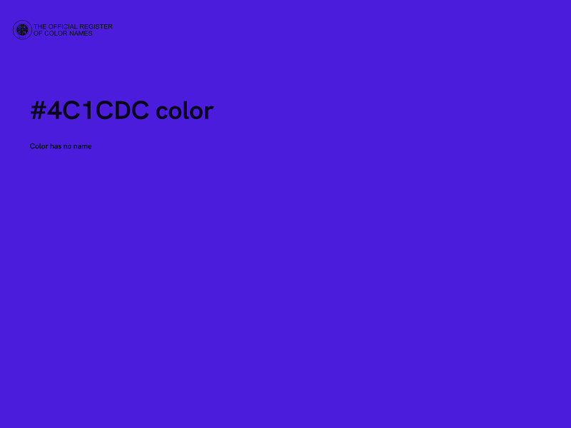 #4C1CDC color image