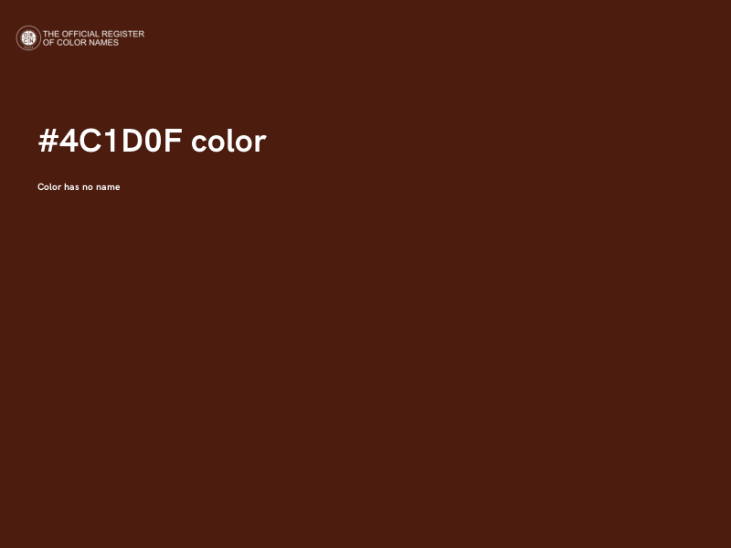#4C1D0F color image