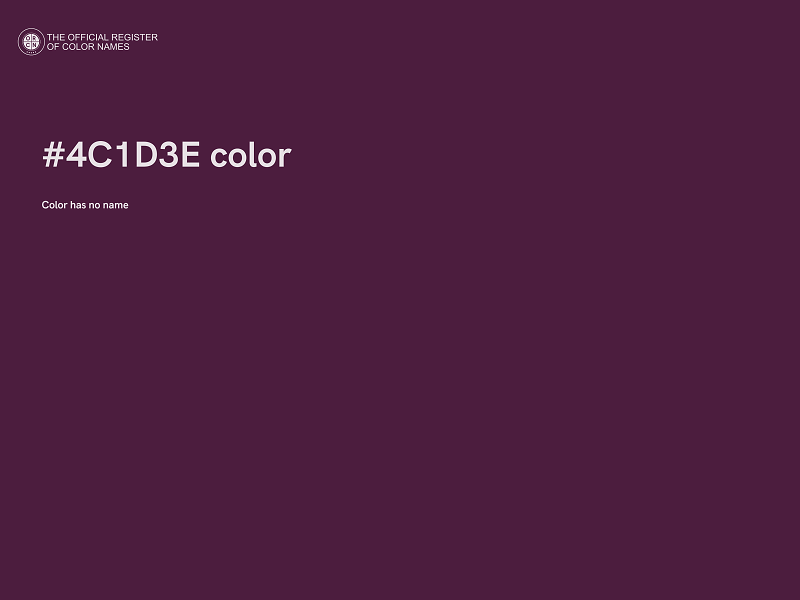#4C1D3E color image