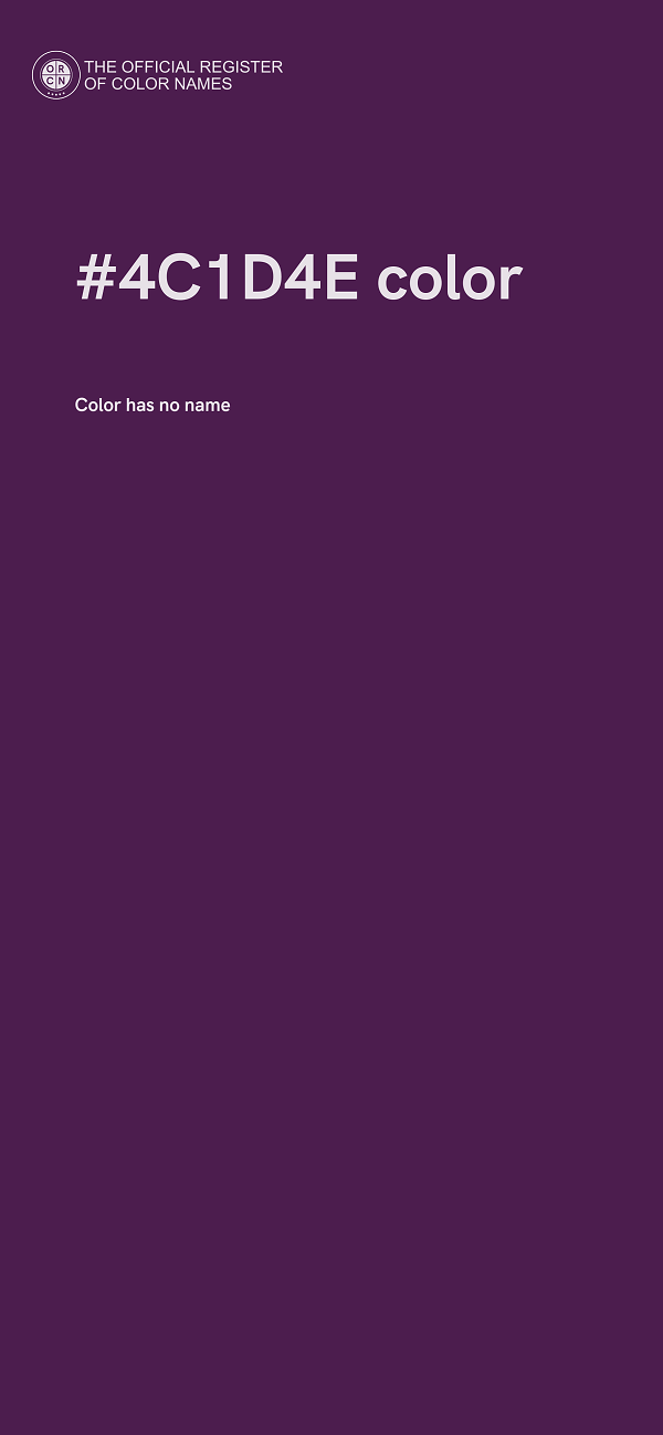 #4C1D4E color image