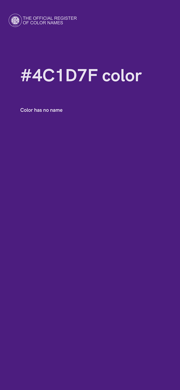 #4C1D7F color image