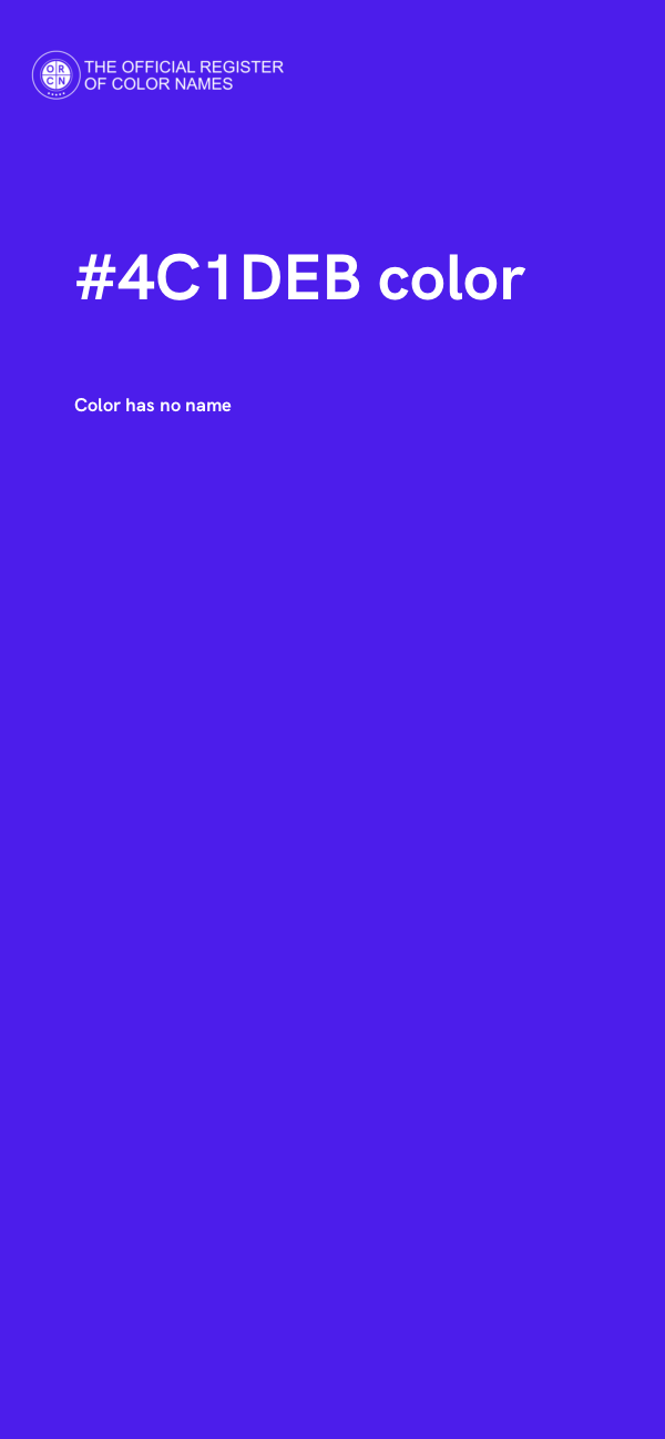 #4C1DEB color image