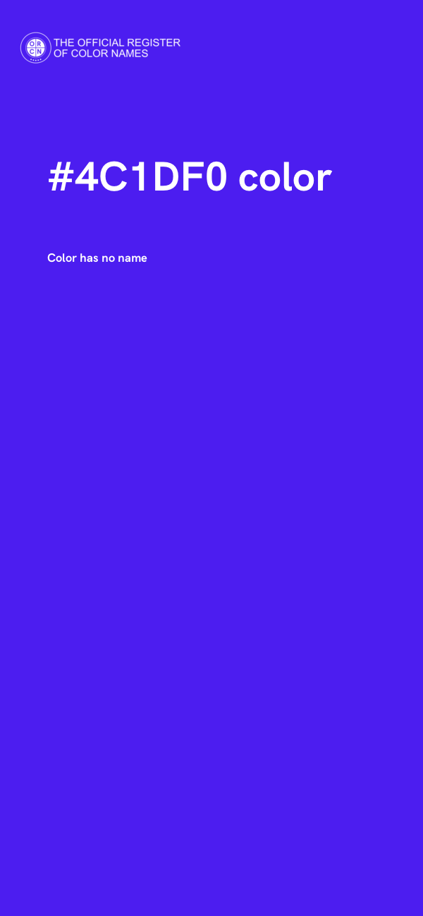 #4C1DF0 color image