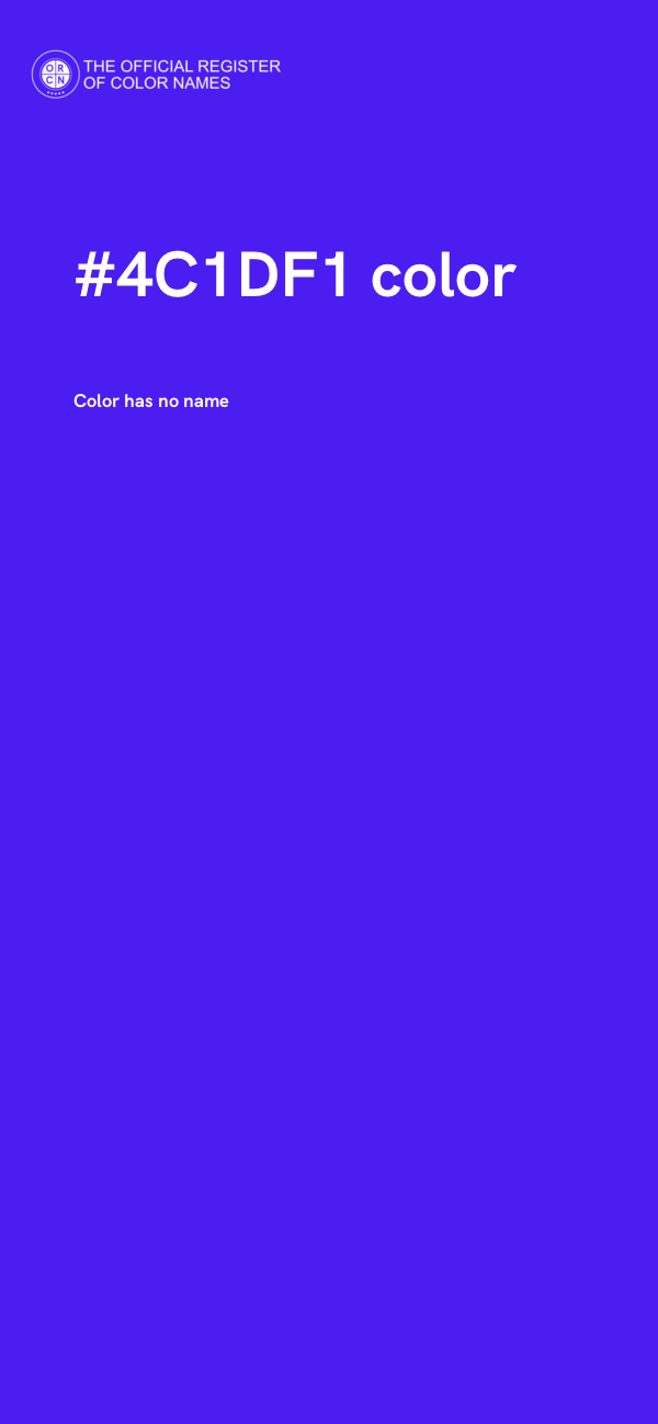 #4C1DF1 color image