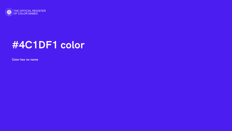 #4C1DF1 color image