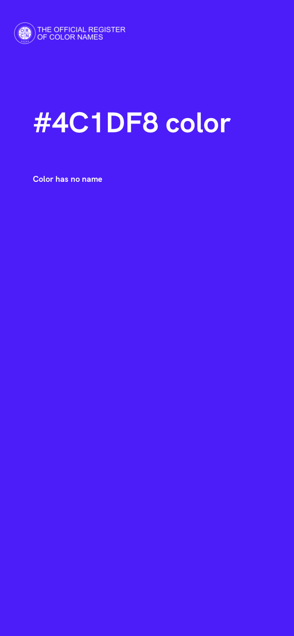 #4C1DF8 color image