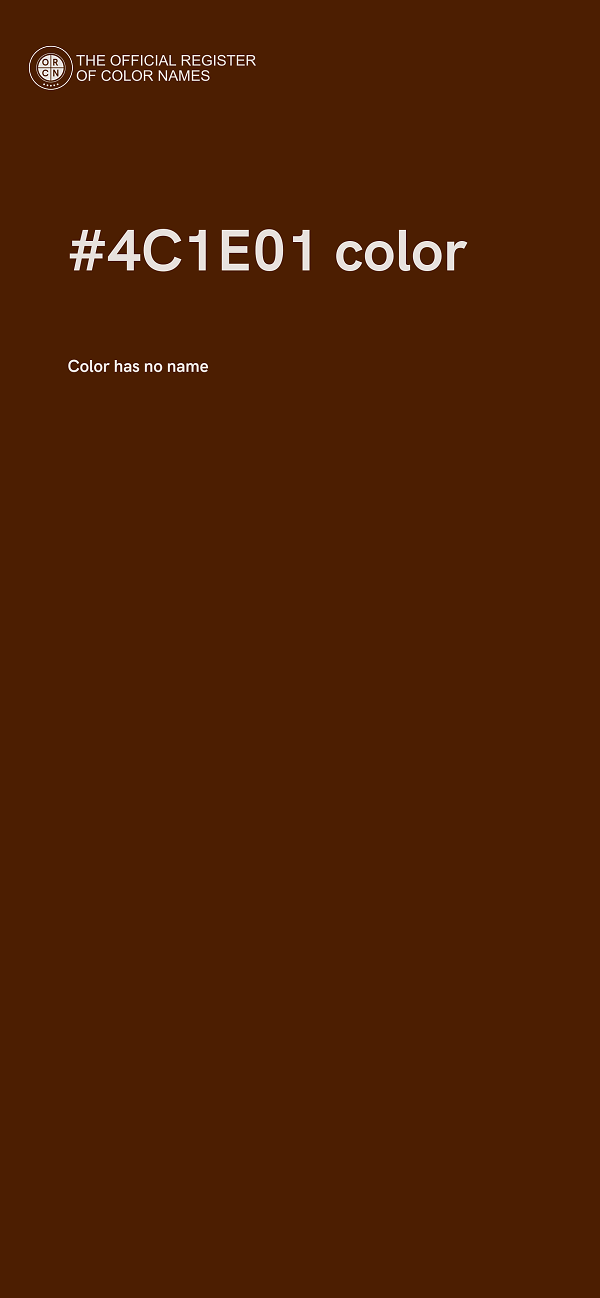 #4C1E01 color image