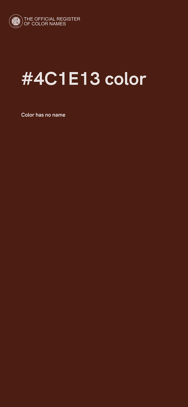 #4C1E13 color image