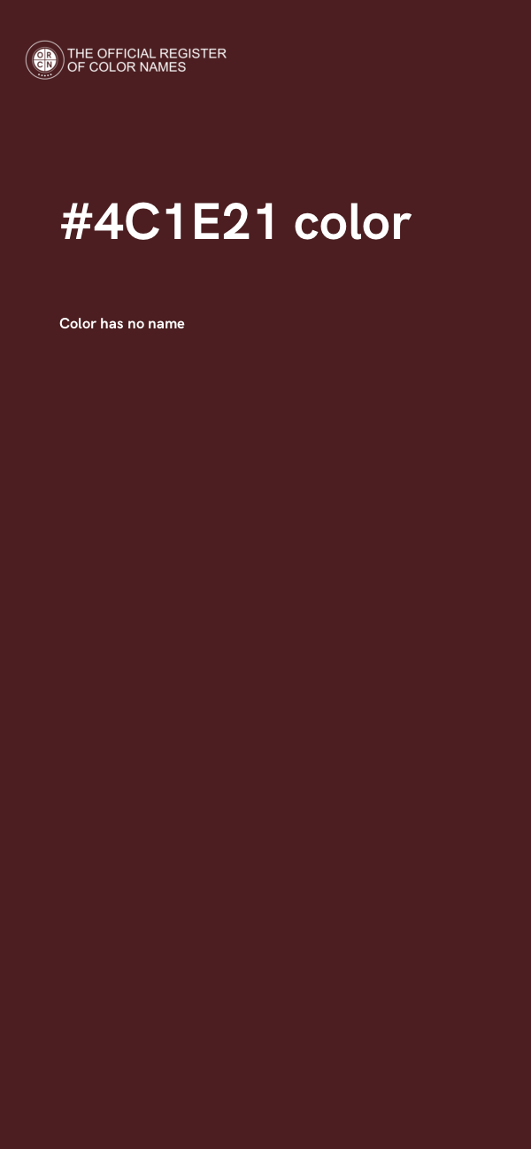 #4C1E21 color image
