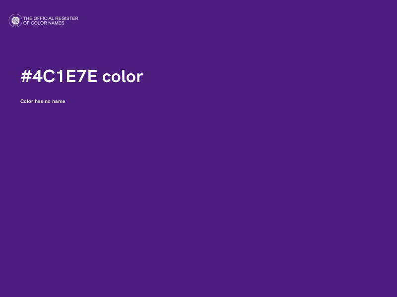#4C1E7E color image