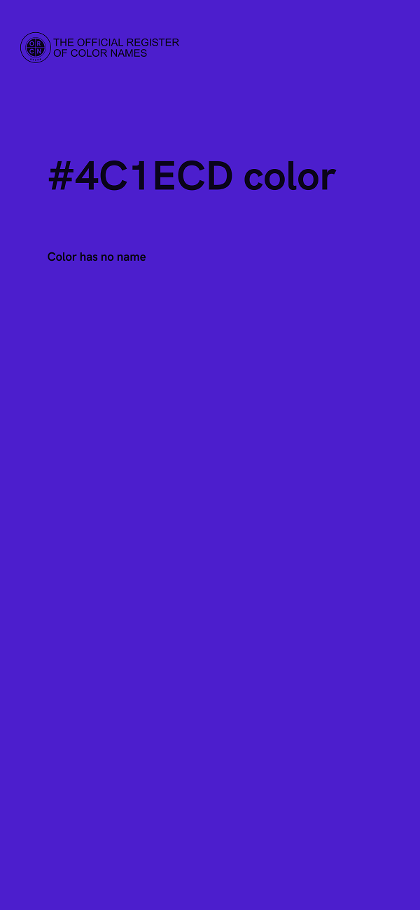 #4C1ECD color image
