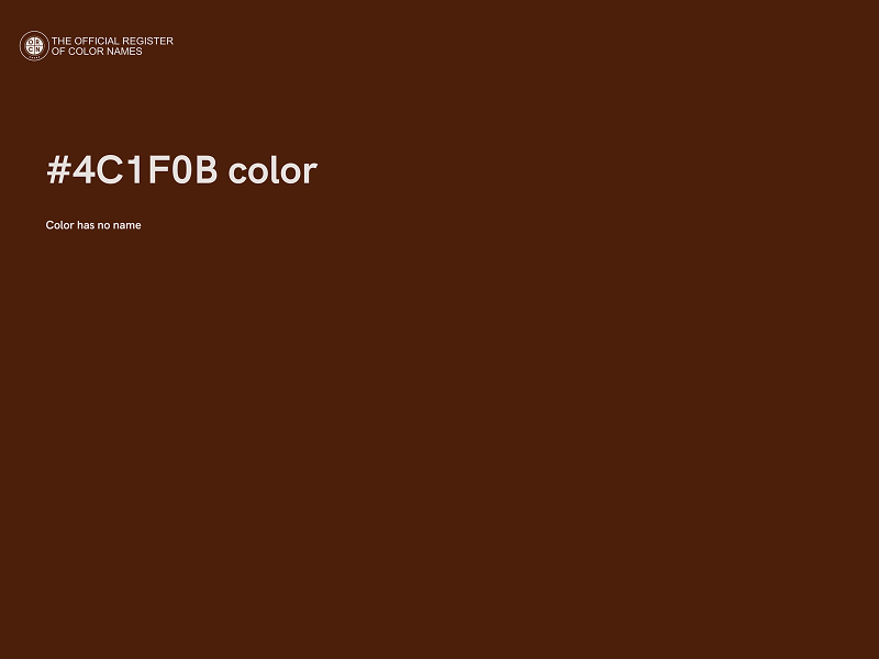 #4C1F0B color image