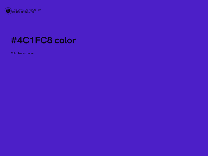 #4C1FC8 color image