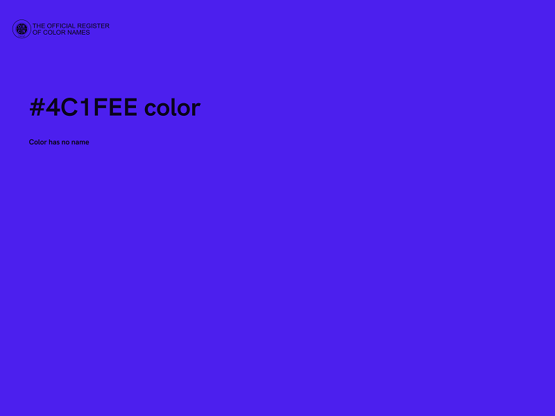 #4C1FEE color image