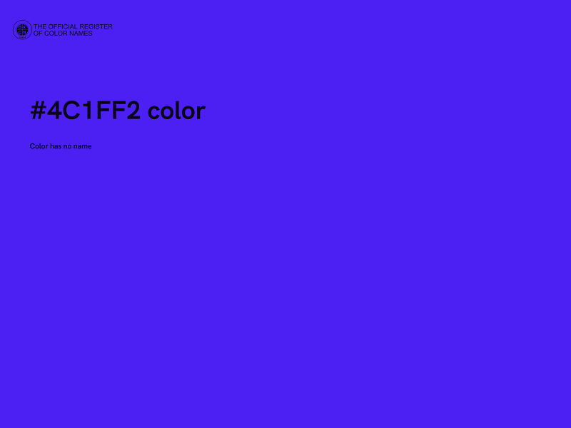 #4C1FF2 color image