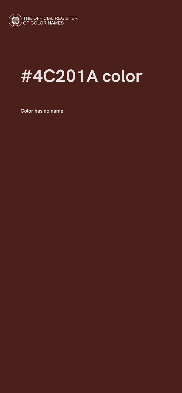 #4C201A color image