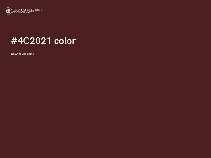 #4C2021 color image