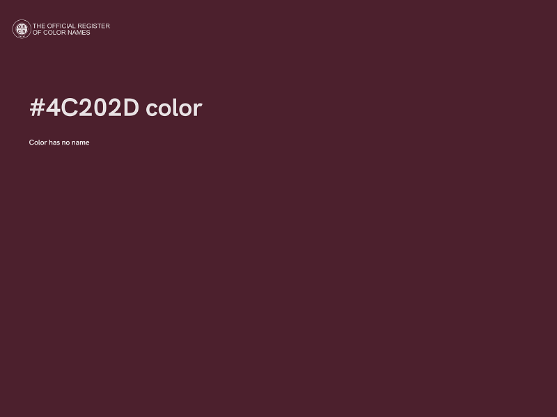 #4C202D color image