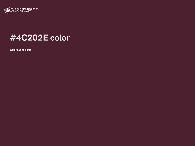 #4C202E color image