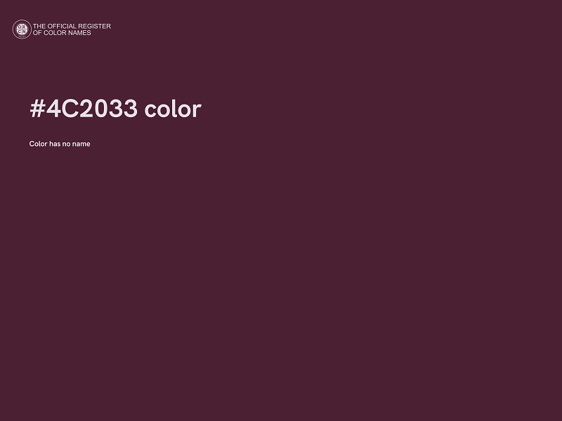 #4C2033 color image