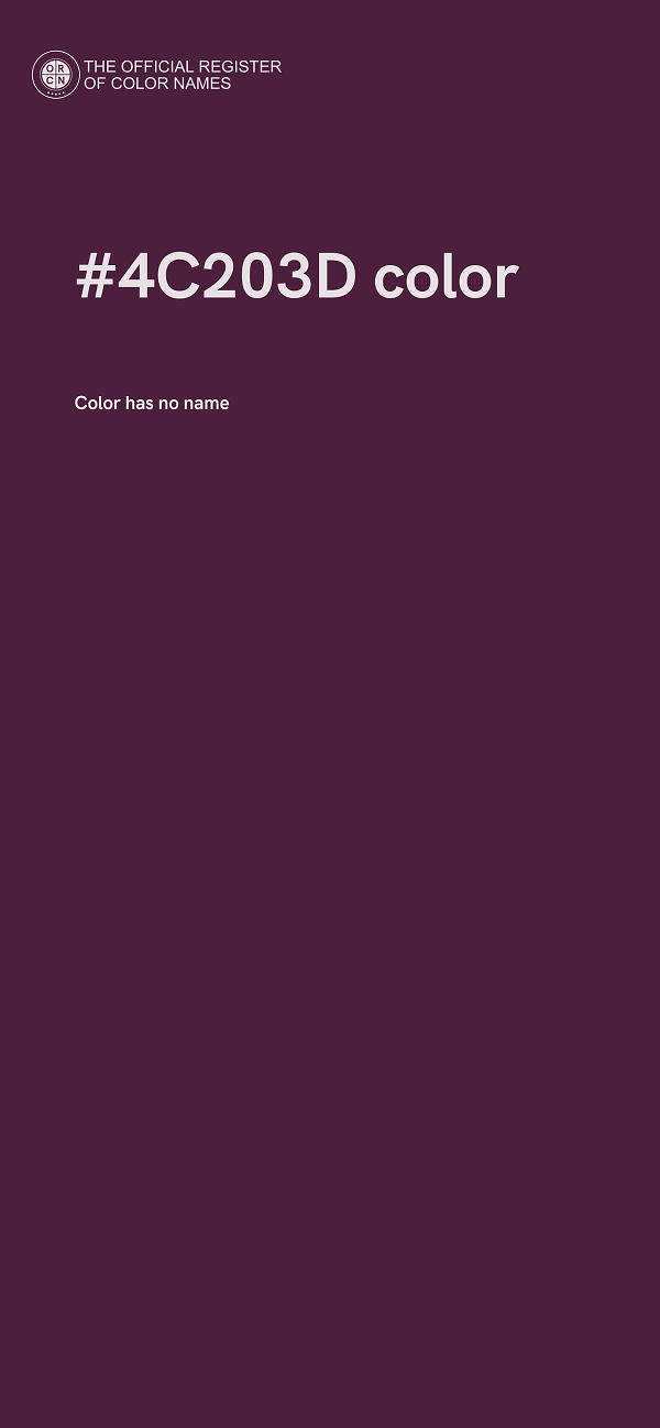 #4C203D color image