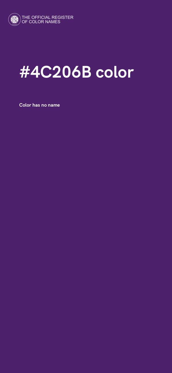 #4C206B color image