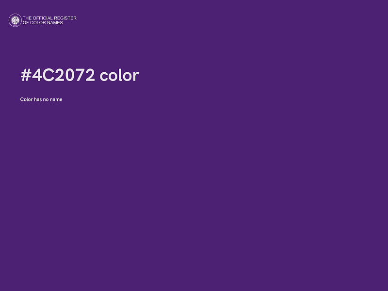 #4C2072 color image