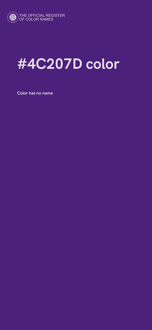 #4C207D color image