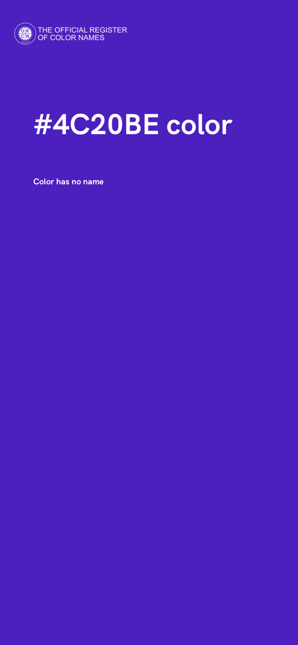 #4C20BE color image