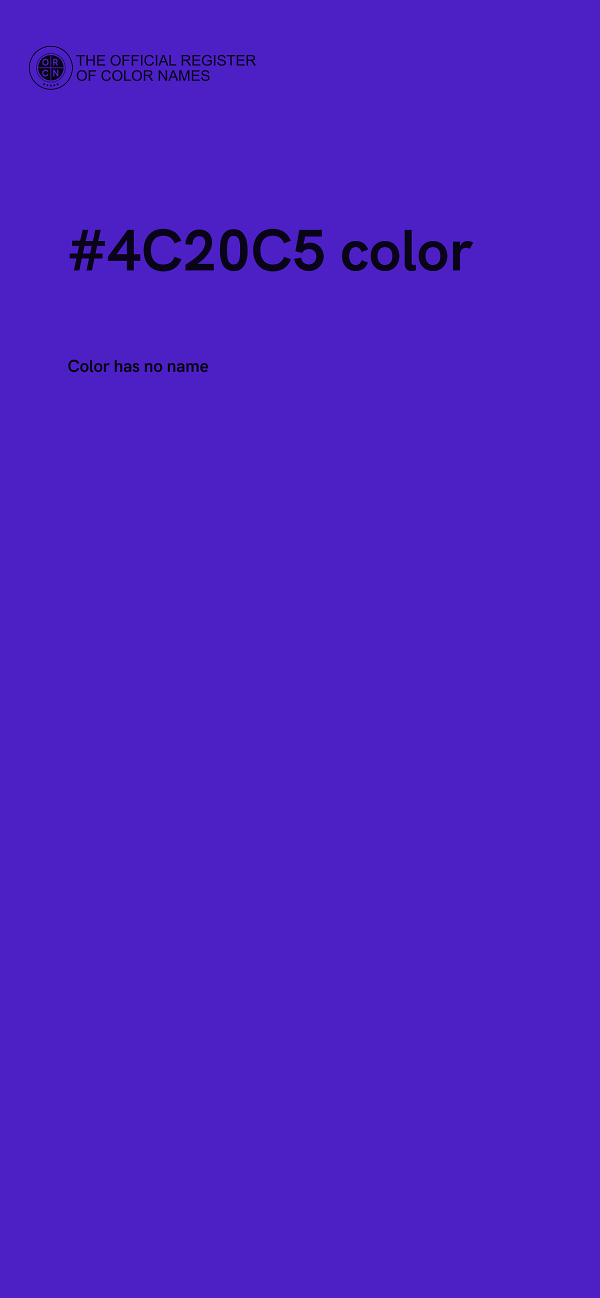 #4C20C5 color image