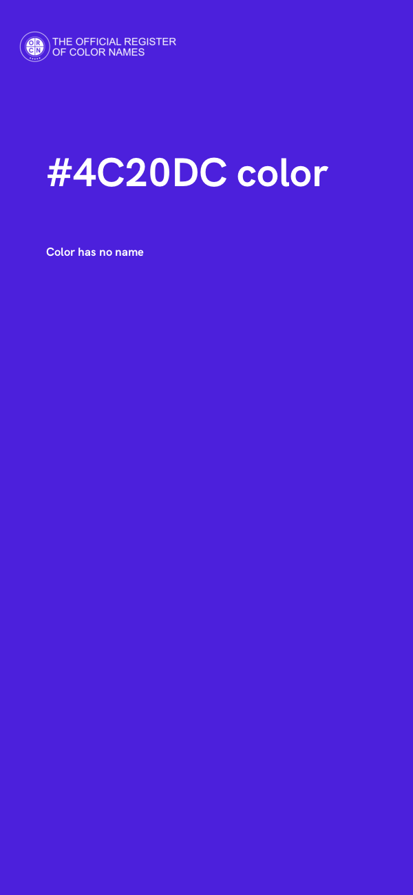 #4C20DC color image