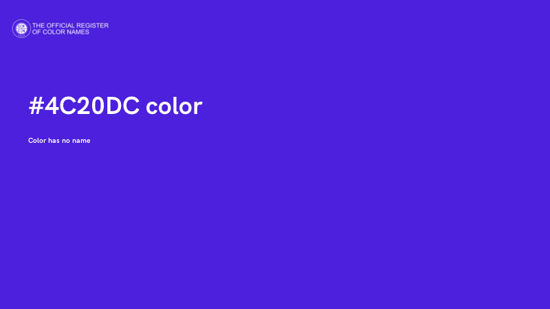 #4C20DC color image