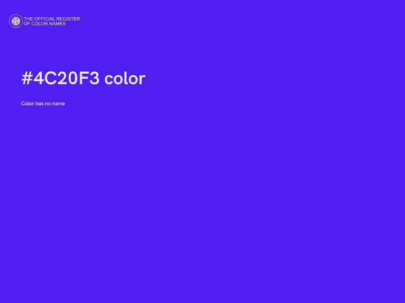 #4C20F3 color image