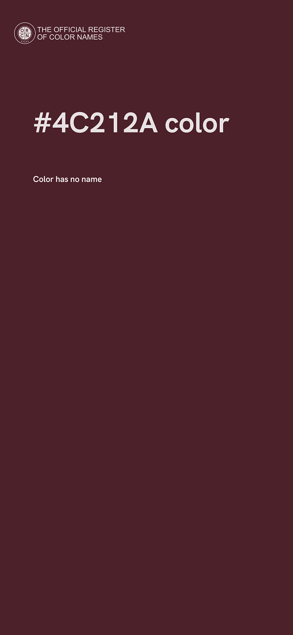 #4C212A color image