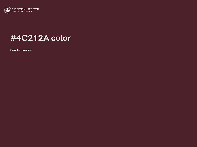 #4C212A color image