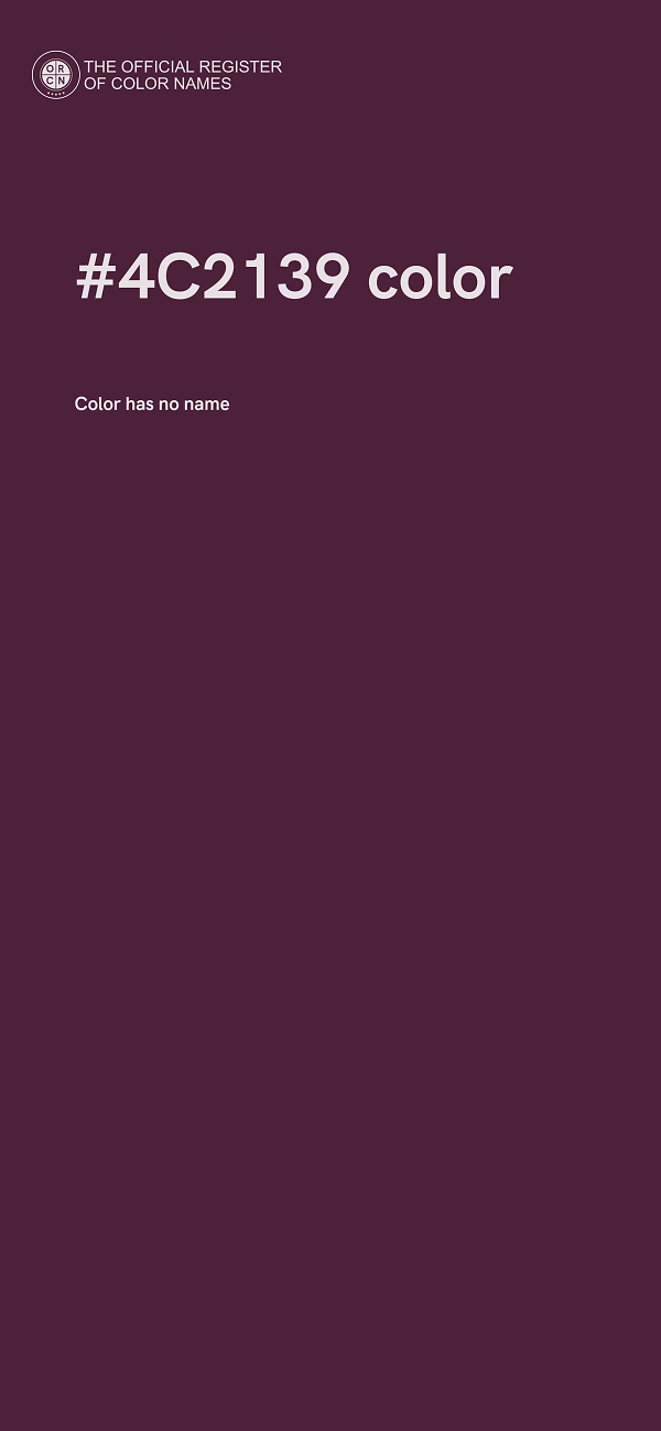 #4C2139 color image