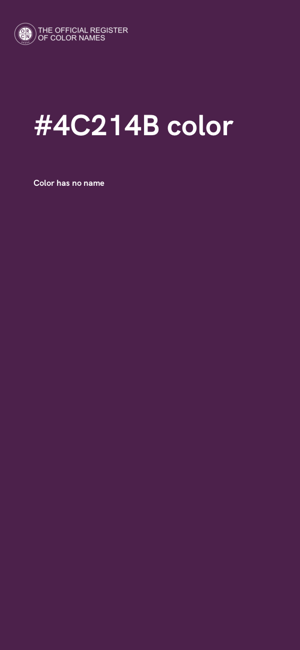 #4C214B color image