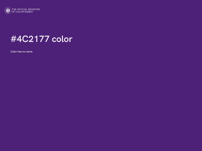 #4C2177 color image