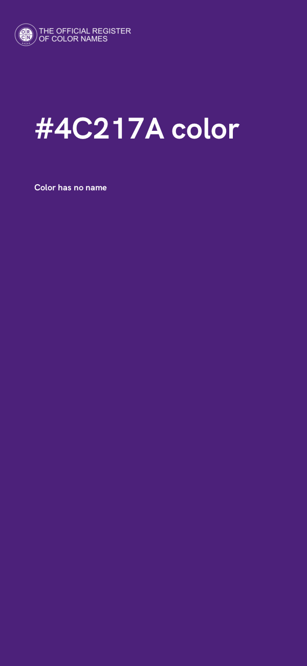 #4C217A color image